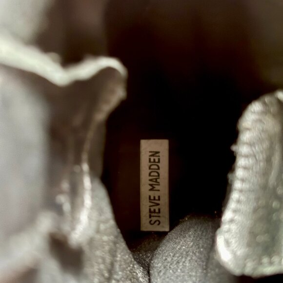 Steve Madden Black Cowgirl Boots - Picture 7 of 7